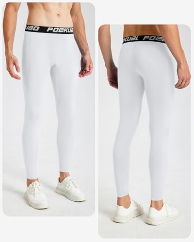 Compression Pants for Men with Pockets Running Leggings Workout Tights Base Layer for Athletic Gym Basketball2