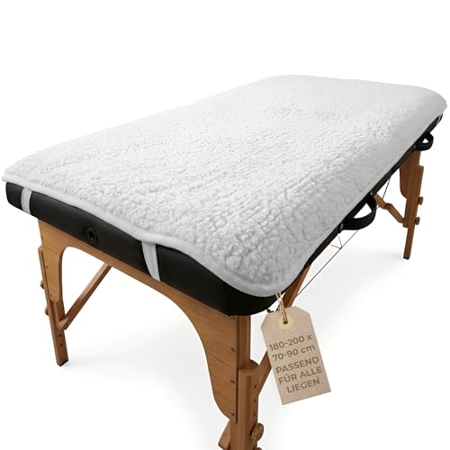 MASSAGE-EXPERT Extrawarme Vlies-Auflage für Massageliege...