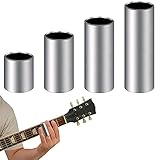 ★Breite Anwendungsmöglichkeiten: Diese gitarrenrutsche ist weit verbreitet in den meisten gitarren, e-gitarren, klassischen gitarren, bässen usw., geeignet zum spielen von gitarre, banjo, ukulele oder anderen saiteninstrumenten und eignet sich für profis und anfänger ideales musikinstrument zubehörteil.