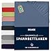 Produktbild Dreamzie - Spannbettlaken 80x160cm - Baumwolle Oeko Tex Zertifiziert - Blau - 100% Jersey Spannbetttuch 80x160