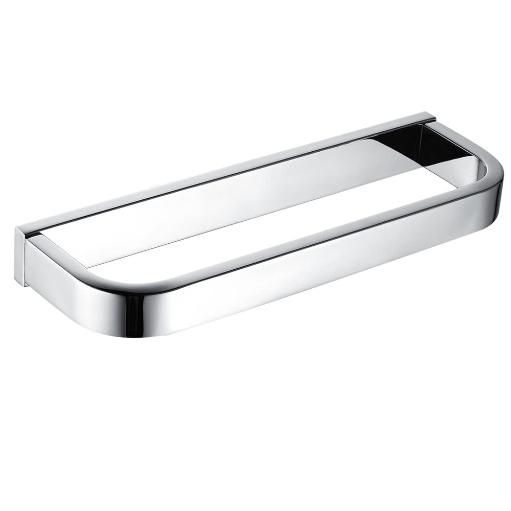 Anillo De Toalla De Pared De Acero Inoxidable 304 - Soporte Cromado Pulido Para Baño Y Cocina, Con Montaje Oculto, 20x8.5x3 Cm