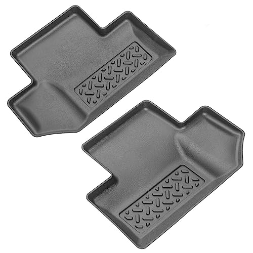 Tru-Fit All Weather Rugged Tread Floor Liner - Rear - Fits Jeep Wrangler JK 2007-2018 - Protects Against Dirt, Snow, Mud, and Spills