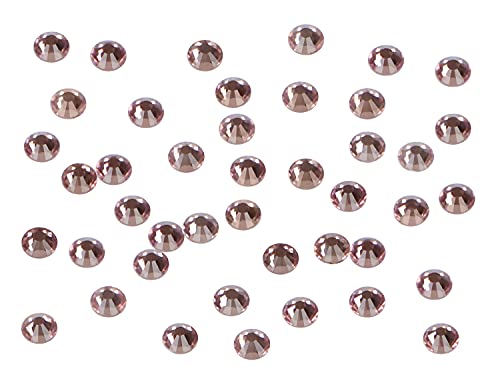 Image of 1440 Pieces Nail Rhinestones Glueless Hotfix Fixed Round Flat Back Glass for Jewelry Making with a Picking Pen (Ss20 1440pcs, Lt. Amethyst)