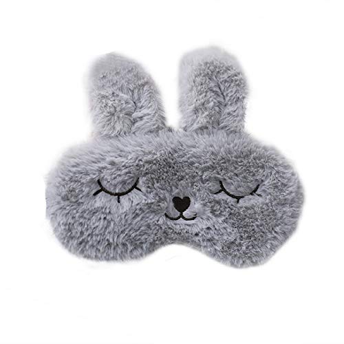 Cute Bunny Rabbit Eye Mask for Sleeping Funny Sleep Mask for Women Cute Animal Sleep Mask Kids Silk Plush