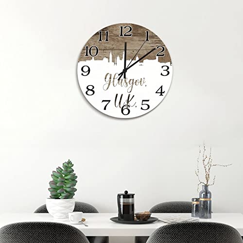 Horloge murale ronde Glasgov cadeau idéal de 38,1 cm pour un ami à l'étranger - 6