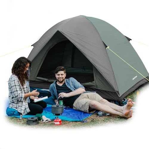 JAICOM Tenda Campeggio, Tenda Ultraleggera 3-4 Stagioni, Anti UV e Impermeabile, Ventilazione a Doppia Porta, Facile da Installare,Ideale per Campeggio, Backpacking, Attività di Vacanza e Famiglie