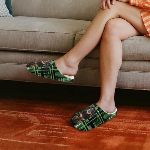 Animal Print House Fuzzy Slipper Cozy Home Shoes for Women Men Plush Fluffy Winter Indoor Slippers3