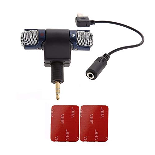 Queenser Plug estéreo para microfone 3.5mm com adaptador USB Substituição de cabo para GoPro hero 3/