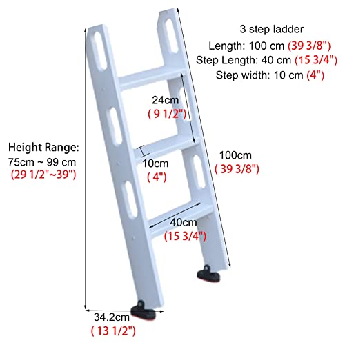 Escalera para litera de madera maciza robusta que evita caídas 7
