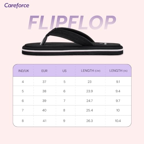 Image of Careforce Flip Flops for Women Daily Use, EVA Cushioned Anti-Slip Sliders & Flip Flops Arch Support Chappal for Daily Comfort & All-Day Footwear for Women, Softstep