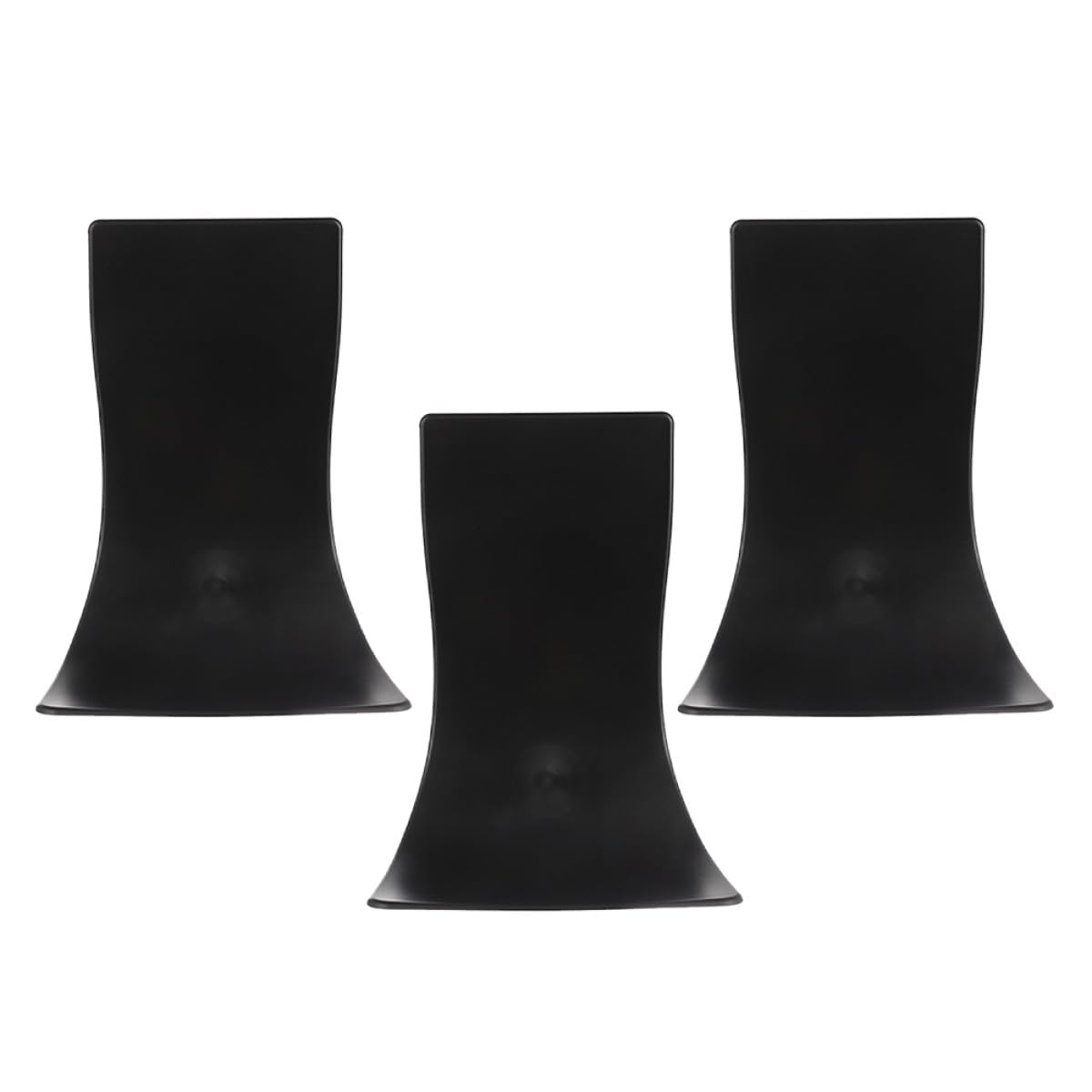 Abaodam Vassoio Porta Sapone in Plastica Abs Nero 3 Pezzi per Dispenser Sapone da Parete Robusto e Facile da Pulire, per Bagno e Lavaggio Mani