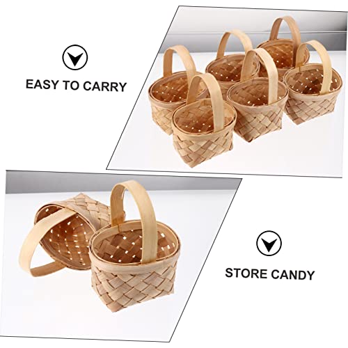 Housoutil 12 Pçs Cesta De Compras Decoração De Casamento Cesta De Armazenamento De Brinquedos Cestas