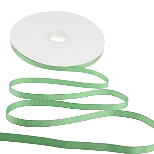 Dindosal Sage Grosgrain Ribbon 3/8 Inch Bulk 100 Yard Roll Thin Sage Green Ribbon For Crafts Solid Green Ribbon For Gift Wrapping Hair Bow Wedding Decorations Scrapbooking #TOP4