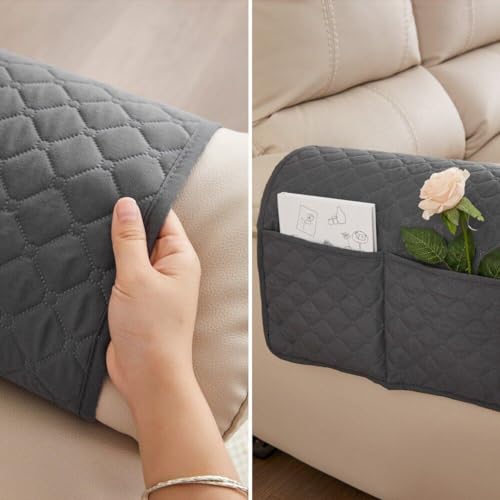 Funda para reposabrazos de sofá impermeable y protector de sillón reclinable 6