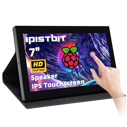 Image of 7 inch Portable Monitor, 1024x600 HDMI Raspberry Pi Screen, Dual-Speaker IPS LCD Display Mini Monitor for Laptop Xbox PS3 Raspberry Pi 5 4B 3B+