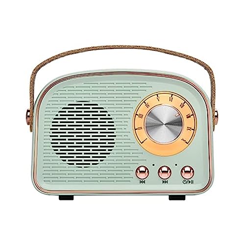 Rtauhife Radio con Altavoz Bluetooth Retro InaláMbrico, Altavoz Bluetooth PortáTil para Exteriores Compatible con Emparejamiento/U-Disk/Tarjeta TF/AUX