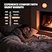 Sweetcrispy 36” Electric Fireplace Insert, Wall Mounted & Recessed Fireplace, 1500W Freestanding Fireplace Heater with Remote & Touch Panel Control, Adjustable Flame Effect, 12H Timer for Indoor use