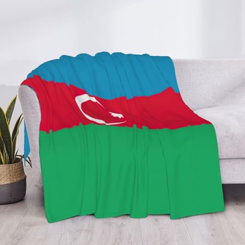 Couverture flanelle drapeau Azerbaïdjan plaid super doux lit et canapé - 5