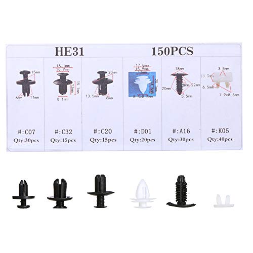 Yorten Pinos retentores de empurrar para carroceria de carro diversos Prendedores de rebite Clipe de