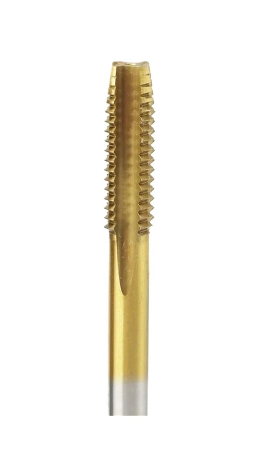 Grifo de rosca helicoidal M12x1.75 con ranura recta HSS para corte eficiente