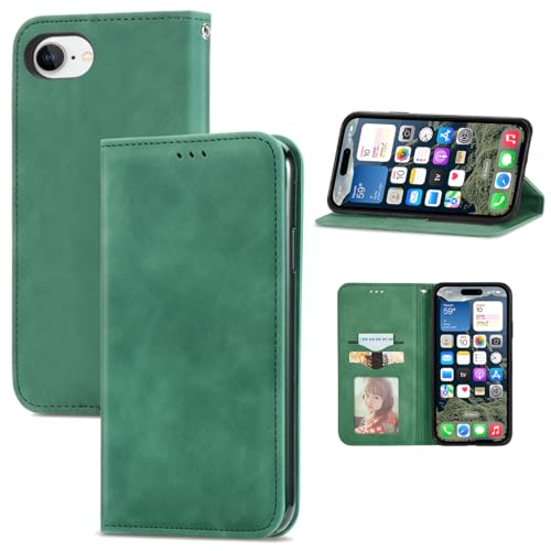 Wekrsu �P�[�X iPhone 16E �p�� �P�[�X �蒠�^ �A�C�z��16e �蒠�^�P�[�X �A�C�t�H��16e �����ق�16e �J�o�[ ���@�\ ���z�^ �J�[�h���[ �X�^���h�@�\�t�� 360�x�ی� �ϏՌ� �g�уJ�o�[ 6�F WEK IP16EPT (�O���[