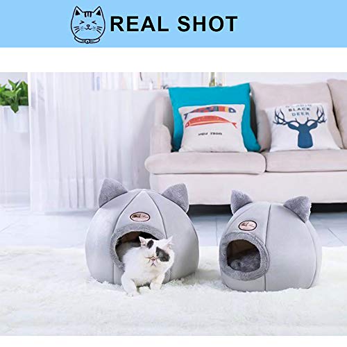 Hanbaili Cama de gato, Ninho removível para animais domésticos para gatos/cães pequenos, Canil portá