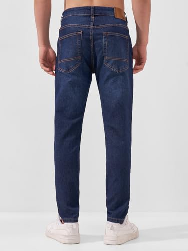 Image of Highlander Mens Tapered Fit Denim Jeans for Man| Regular Length|Mid-Rise|Stretchable Fabric for Comfort fit| Jeans for Man | Men Jeans
