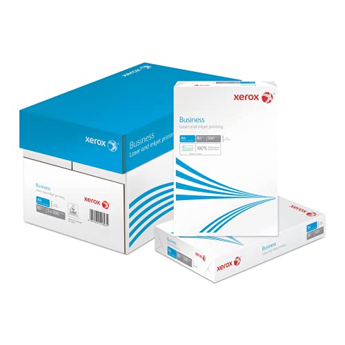 Xerox Affärs multifunktionspapper, 2-hål, 80 g/m², A4, 5 x 500 ark, vit