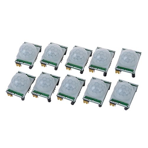 GREOHNMPAW Ajuste 10pcs IR Modulo del sensor del detector de infrarrojos piroelectrico Humano movimiento PIR