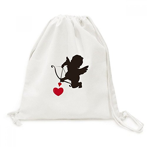 Sac à cordon motif Cupidon | Toile pour shopping et voyage