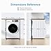 Midea 24 Inch Washer and Dryer Combo, All in One Washer and Dryer 2.7 cu.ft 26lbs, Ventless Washing Machine, Steam Care, Overnight Dry, 1400 RPM, 16 Cycles Front Load Washer, Full-Automatic, White