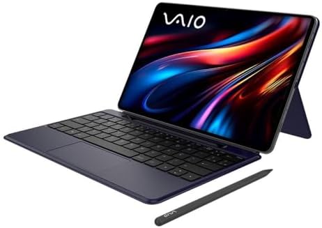 Tablet VAIO TL12 8GB 128GB Octa-Core, Tela AMOLED 12.6” 2.5K Com Teclado de Conexão Inteligente e Caneta Ativa, 5G Wifi Câmera 13MP + Selfie 12MP, Android 15 – Preto
