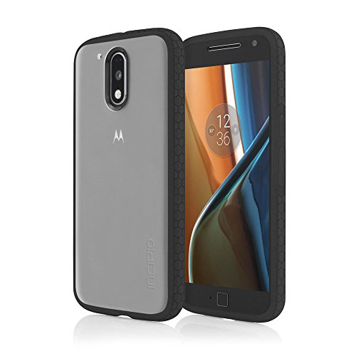 Incipio MT-376-FBLK Octane Case for Motorola Moto G4 & Moto G4 Plus, Retail Packaging Frost/Black