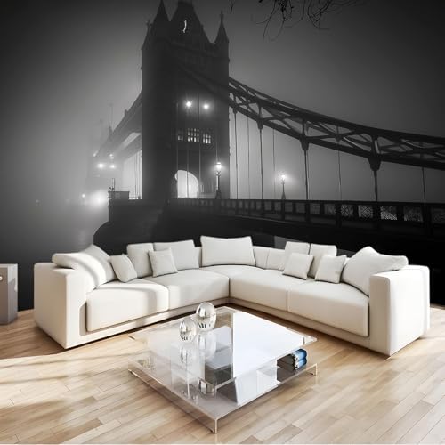 Papier Peint Photo Paysage Nocturne Londres Grand Poster Mural Écologique 400x280