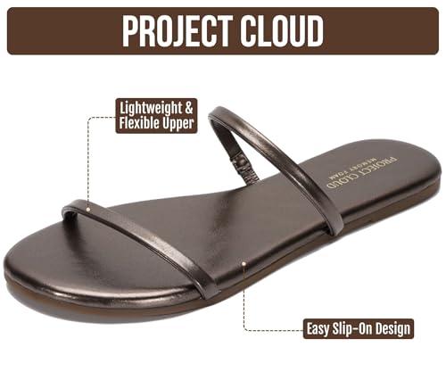 Image of Project Cloud Summer Sandals for Women with Memory Foam Insole (Transition) | Memory Foam Insole; Beach Flip Flops; Non-Slip Sole; Lightweight Double Straps; Summer Sandals for Women; Everyday Comfort