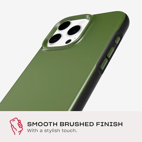 Image of Tech21 EvoDusk for iPhone 16 Pro Max Compatible with MagSafe - Impact Protection Case 15x Military Standard Tested - in Green /Black