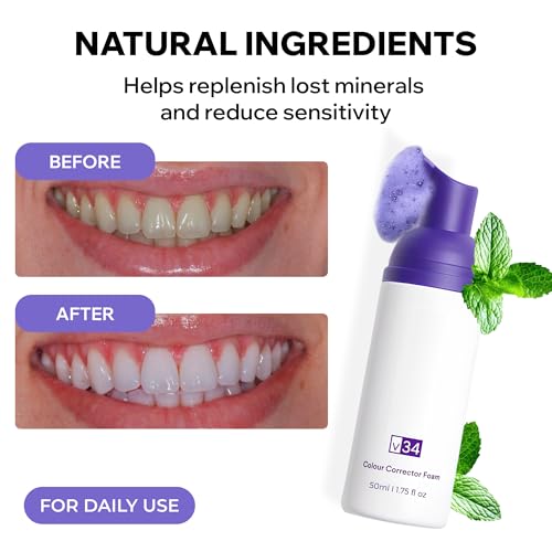 Image of Whitening Foam 50ml - Brightening White Teeth Colour Corrector for Whiter, Brighter Smile - Advanced Tooth Whitening Foam