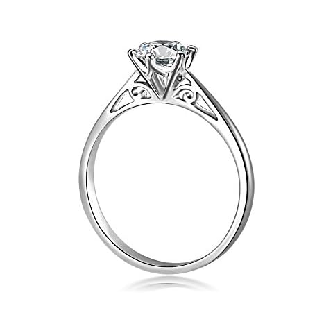 Uloveido White Gold Women’s Engagement Ring Cover