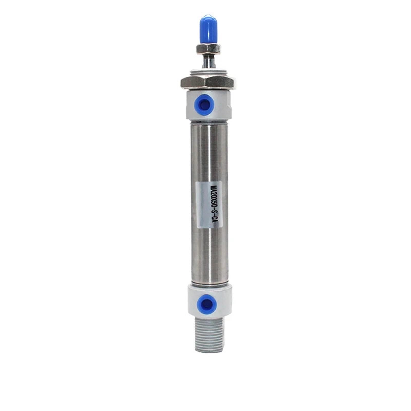 Cylindre pneumatique MA25 x 175 mm double effet en acier inoxydable robuste