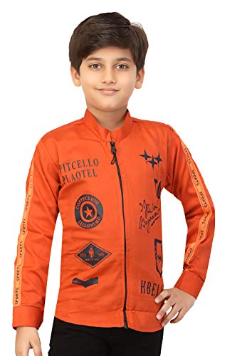 Image of Boys Printed Shrug with Attached Printed T-shirt