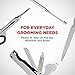 Seki Edge Adonis 9-Piece Grooming Kit (AG-500) Mens Grooming Kit- Manicure & Pedicure Nail Kit Multi-tool Foldout, Fingernail Clipper, Nostril Scissor, Tweezers, Nail File, Cleaning brush, Screwdriver