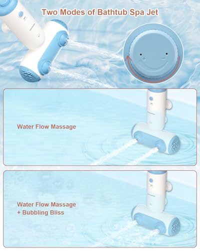 KokoSelene Bath Jets for Bathtub, Portable Tub Spa with Double Hydrojets, Tub Spa Machine Creates Calming Bubbles for Daily Home Relaxation (Blue) - Image 5
