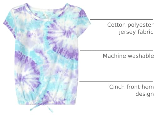 Image of Short Sleeve Tie Front Top