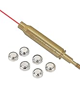 Tactical 223 5.56mm Rem Gauge Red Dot Boresighter Shooting Aiming Tool with 2 Sets of Batteries