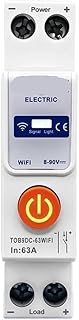 for TOMZN DC WiFi Smart Circuit Breaker Tuya Smartlife Cycle Timer 8-90V 63A Switching Power Supply 1P Relay Status Countdown