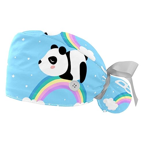 Berretti bouffant avec bandeau anti-transpiration VERED lot de 2 chapeaux de travail réglables