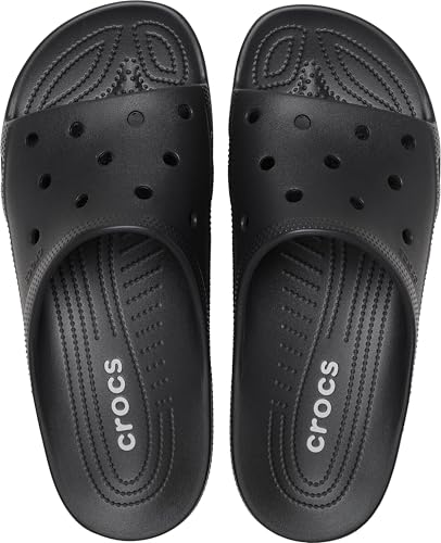 Crocs Saturday Slide W à enfiler pour femme, noir, 37 EU, Noir, 36/37 EU