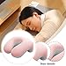 ＫＬＫＣＭＳ Desk Napping Pillow, Support Cushion Practical Lunch Break Portable Comfortable with Zipper Office Sleeping Pillow for Travel, Pink White