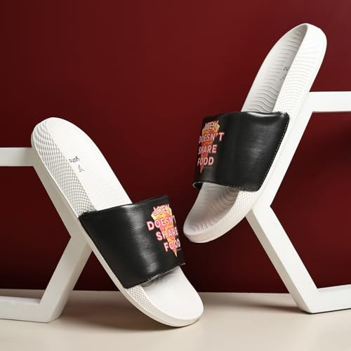Image of YOHO Sliders for Men | Comfortable and Lightweight Slides | WB Cartoon & Comic Characters: Batman,Superman,Tom & Jerry,Rick & Morty,Big Bang Theory, Friends and Scooby Doo for Boys