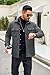 COOFANDY Men's Lightweight Casual Jacket Fashion Button Up Shacket Short Collar Jacket, Deep Gray, Small